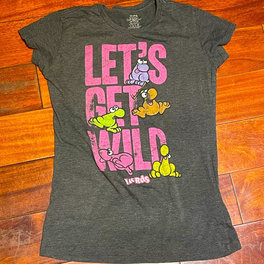 TNT t-shirt graphic tee nerds shirt “Let’s Get Wild”. Preloved XXL teens size.